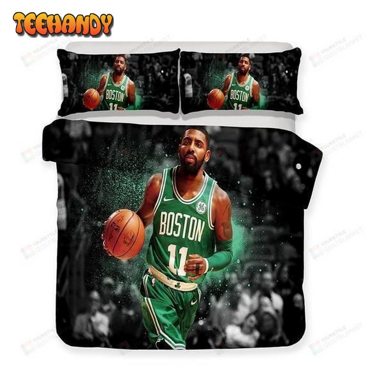 Nba Boston Celtics Kyrie Irving Theme Duvet Cover Bedding Set