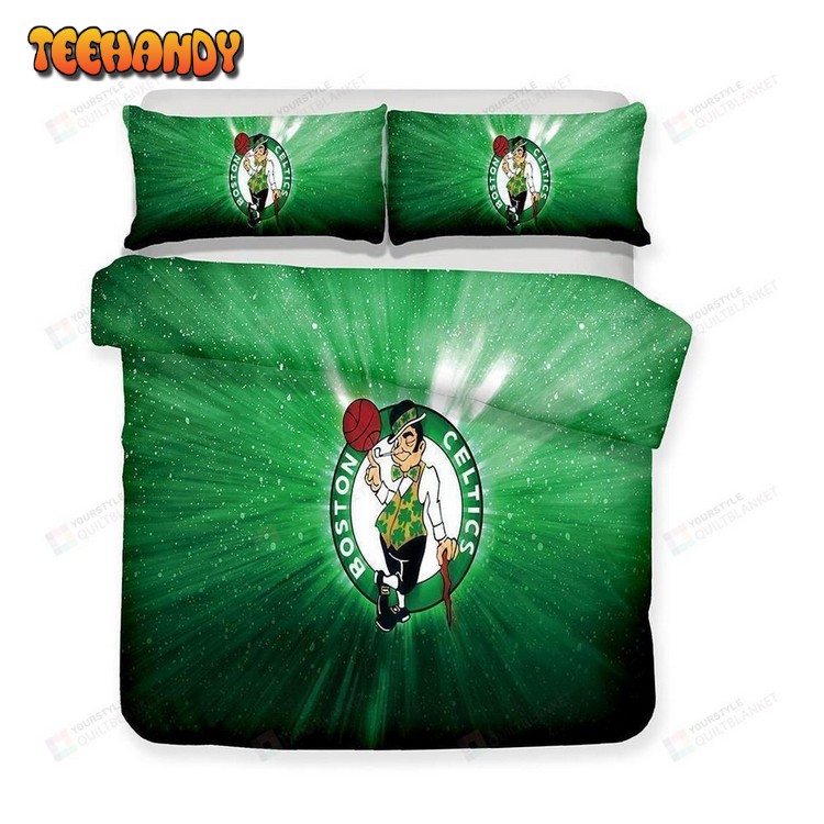 Nba Boston Celtics Theme Bedspreadss 3d Duvet Cover Bedding Set