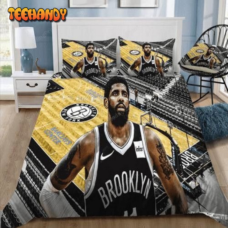 NBA Brooklyn Nets Kyrie Irving Theme Duvet Cover Bedding Set