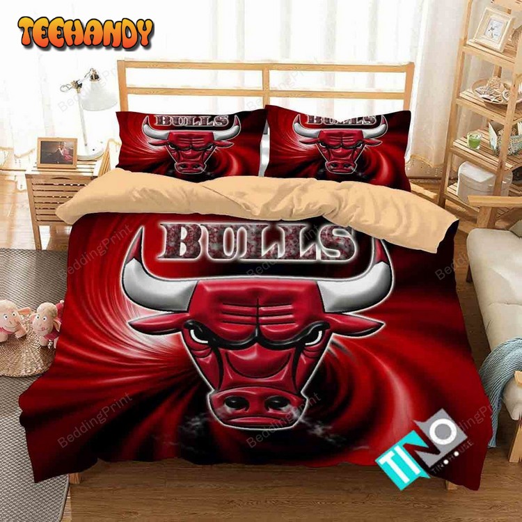 Nba Chicago Bulls 3 Logo 3d Duvet Cover Bedding Sets