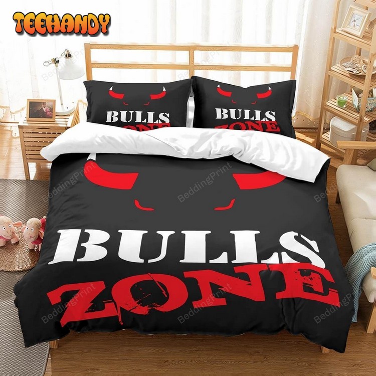 Nba Chicago Bulls Zone Basketball Bedding Set