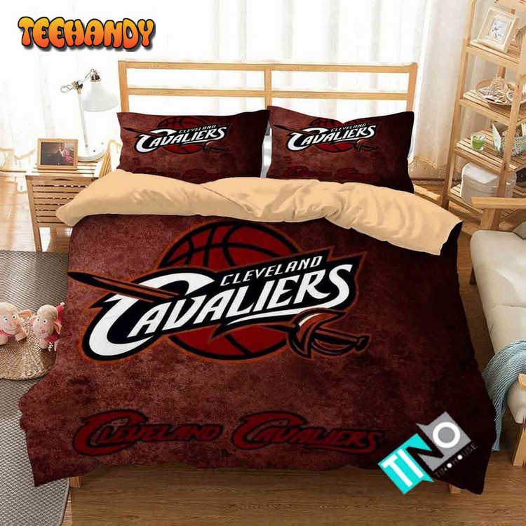 Nba Cleveland Cavaliers Basketball 3d Logo Bedding Set