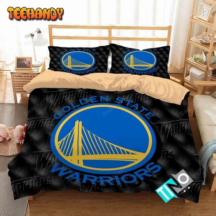 Nba Golden State Warriors 3 Logo 3d Duvet Cover Bedding V