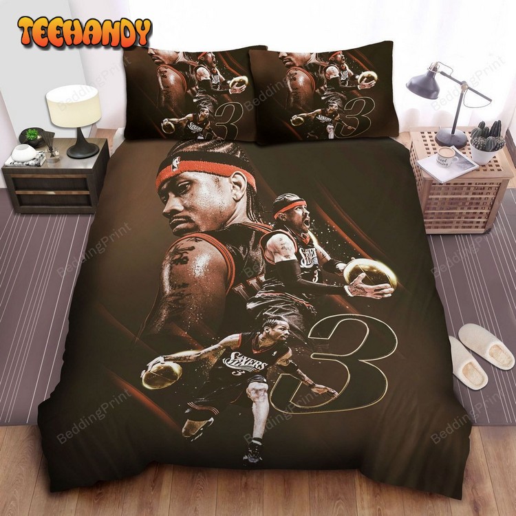 Nba Legend Allen Iverson Digital Art Duvet Cover Bedding Sets