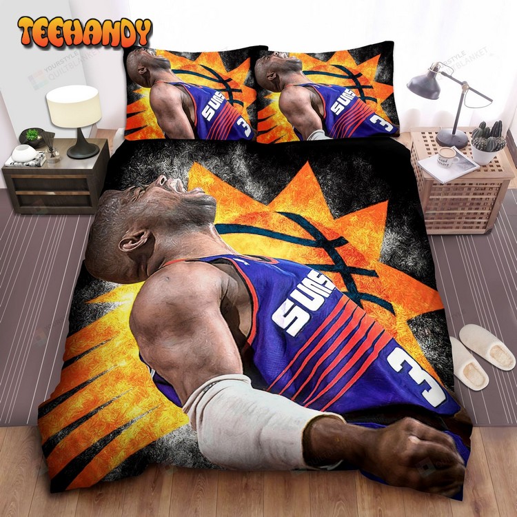 Nba Legend Charles Barkley Celebrating In Basketball Bedding Sets