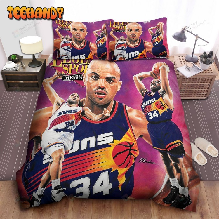 Nba Legend Charles Barkley Images Collage Comforter Bedding Sets