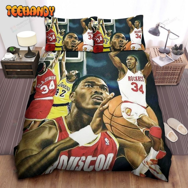 Nba Legend Hakeem Olajuwon Epic Moments Bedding Sets