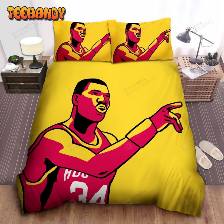 Nba Legend Hakeem Olajuwon In Pop Art Bedding Sets