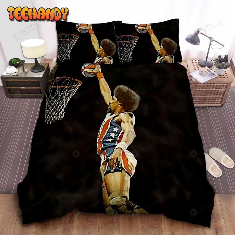 Nba Legend Julius Erving Air Dunking Spread Bedding Sets