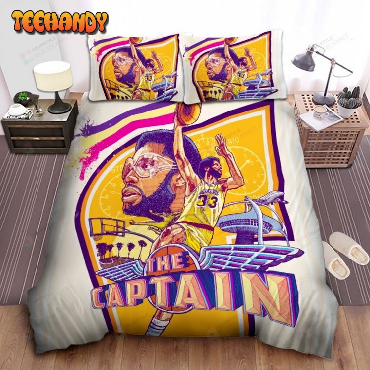 Nba Legend Kareem Abdul-Jabbar The Captain Of Los Angeles Bedding Sets