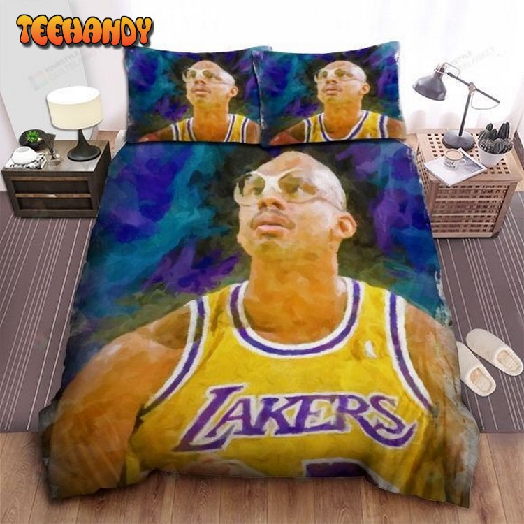 Nba Legend Kareem Abdul-Jabbar Watercolor Painting Bedding Sets