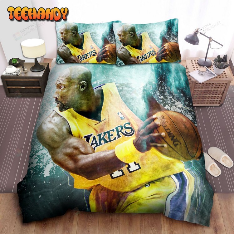 Nba Legend Karl Malone Digital Art Spread Comforter Bedding Sets