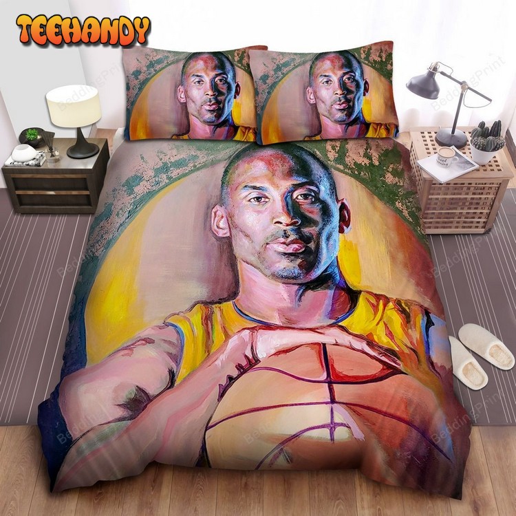 Nba Legend Kobe Bryant Portrait Painting Duvet Cover Bedding Sets