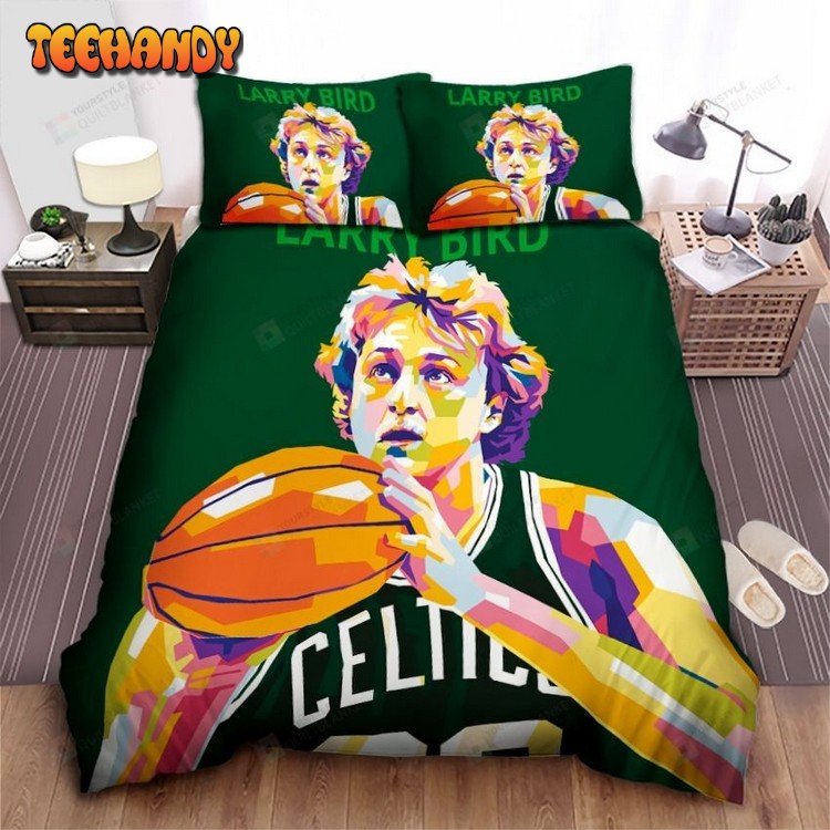 Nba Legend Larry Bird In Wedha’s Pop Art Portraits Comforter Bedding Sets