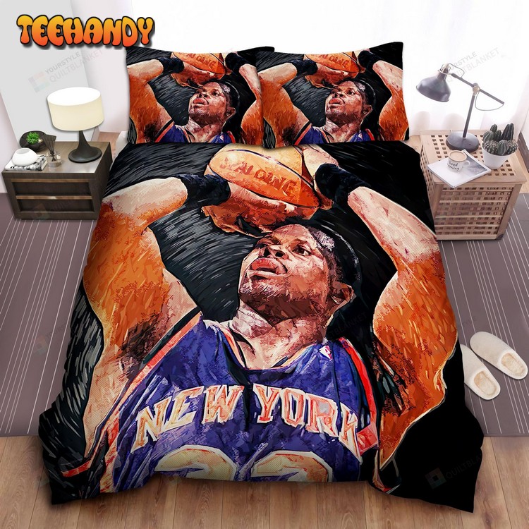 Nba Legend Patrick Ewing Free Throw Painting Bedding Sets