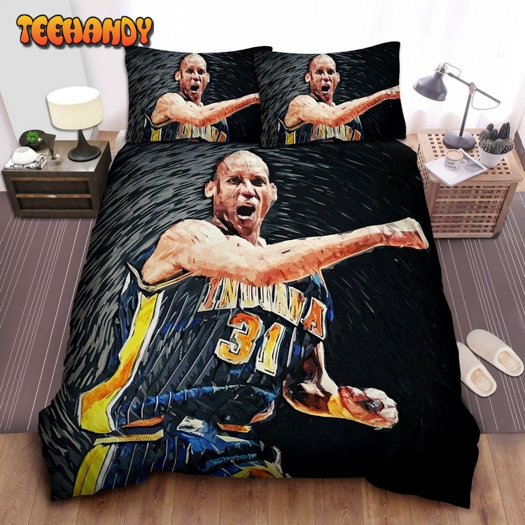 Nba Legend Reggie Miller Modern Art Painting Bedding Sets