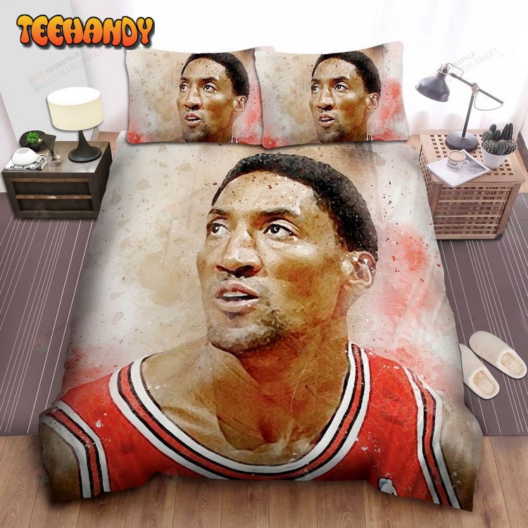 Nba Legend Scottie Pippen Art Portrait Bedding Sets