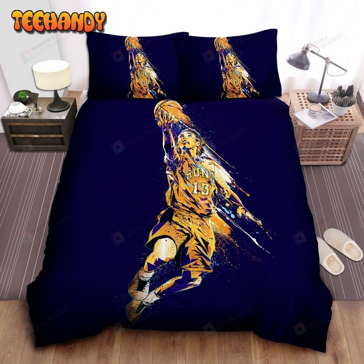 Nba Legend Steve Nash Layup Colors Splash Art Bedding Sets