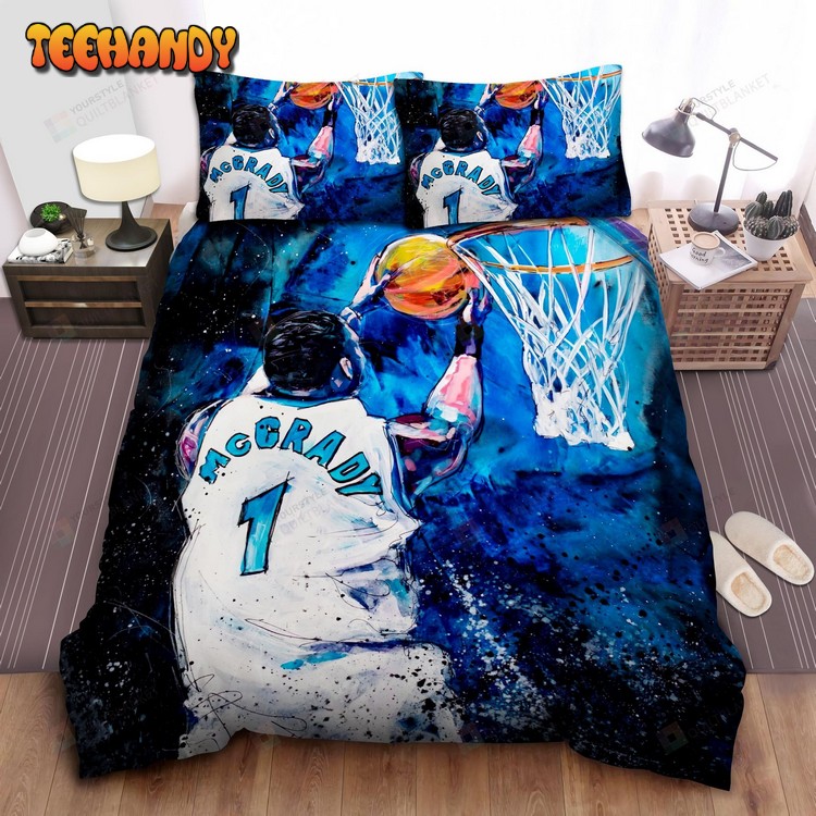 Nba Legend Tracy Mcgrady Reverse Dunking In Bedding Sets