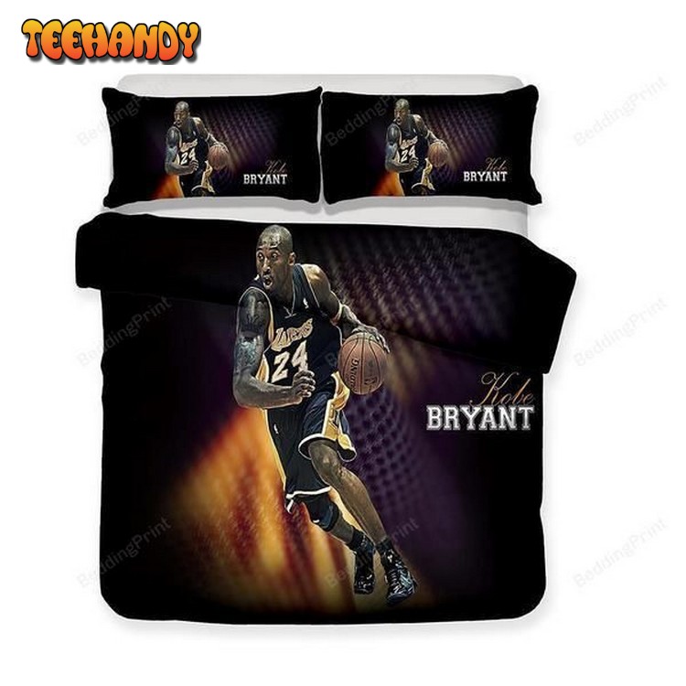 Nba Los Angeles Lakers Kobe Bryant Theme 3d Duvet Cover Bedding Set