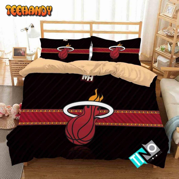 Nba Miami Heat 1 Logo 3D Personalized Customized Bedding Sets