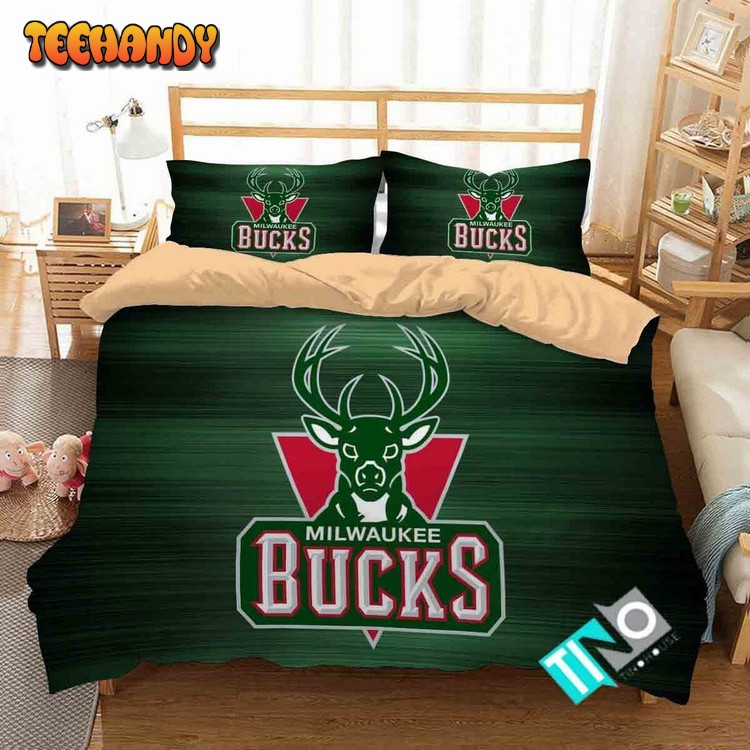 Nba Milwaukee Bucks 1 Logo 3d Duvet Cover Bedding Sets