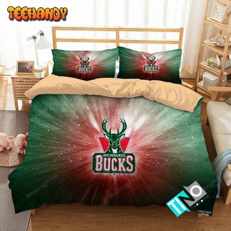 Nba Milwaukee Bucks 3 Logo 3d Duvet Cover Bedding Sets