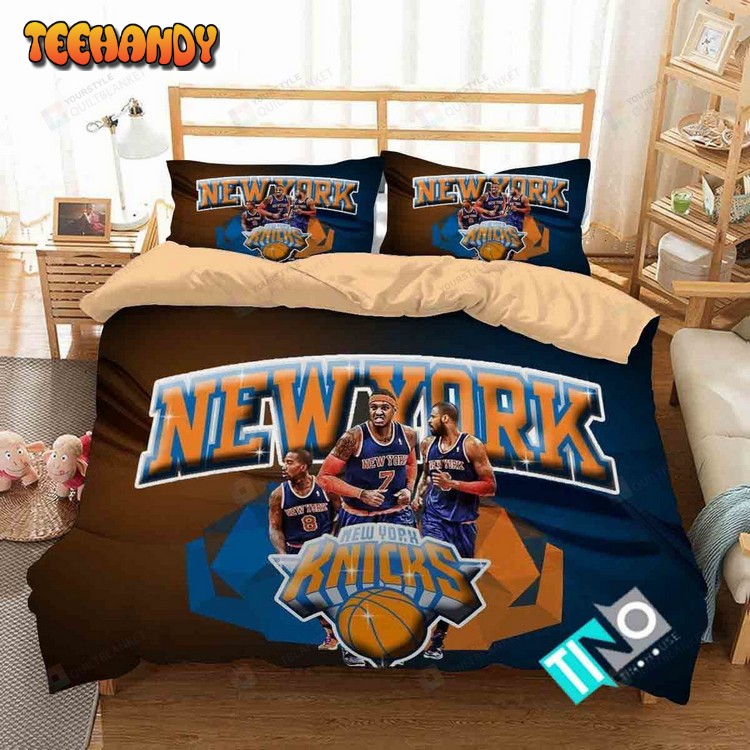 Nba New York Knicks4 Logo 3d Duvet Cover Bedding Sets