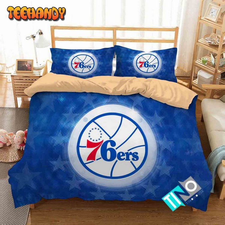 Nba Philadelphia 76ers 2 Logo 3d Duvet Cover Bedding Sets