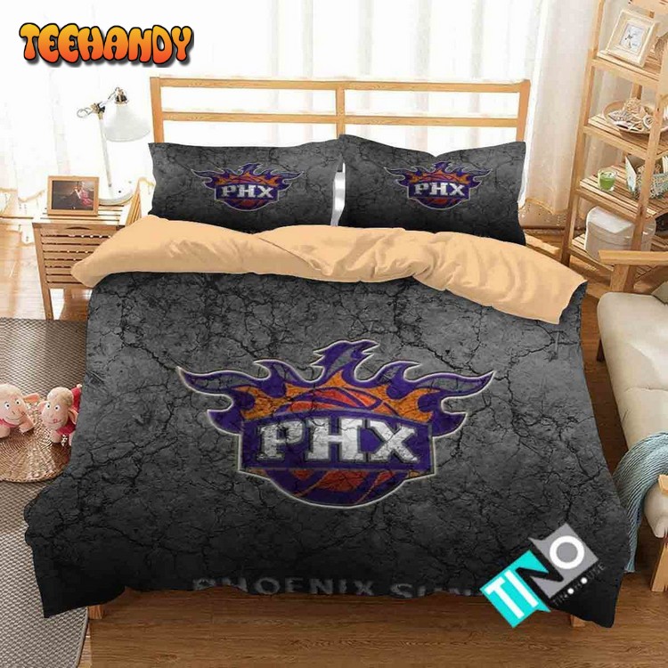 Nba Phoenix Suns 2 Logo 3d Duvet Cover Bedding Sets N