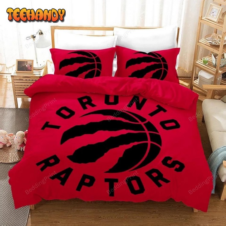 Nba Toronto Raptors Logo Basketball Bedding Set