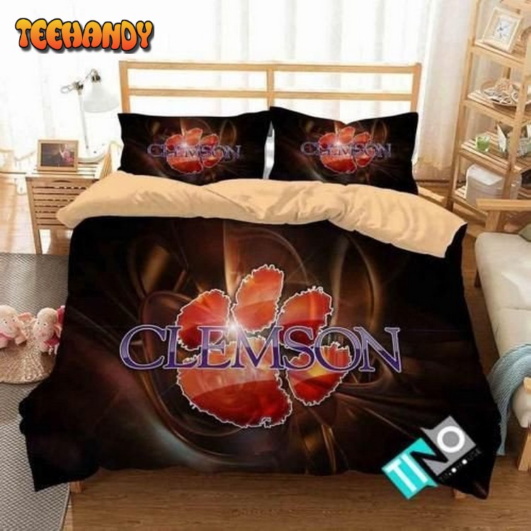 Ncaa Clemson Tigers 3 Logo N 3D Personalized Bedding Sets