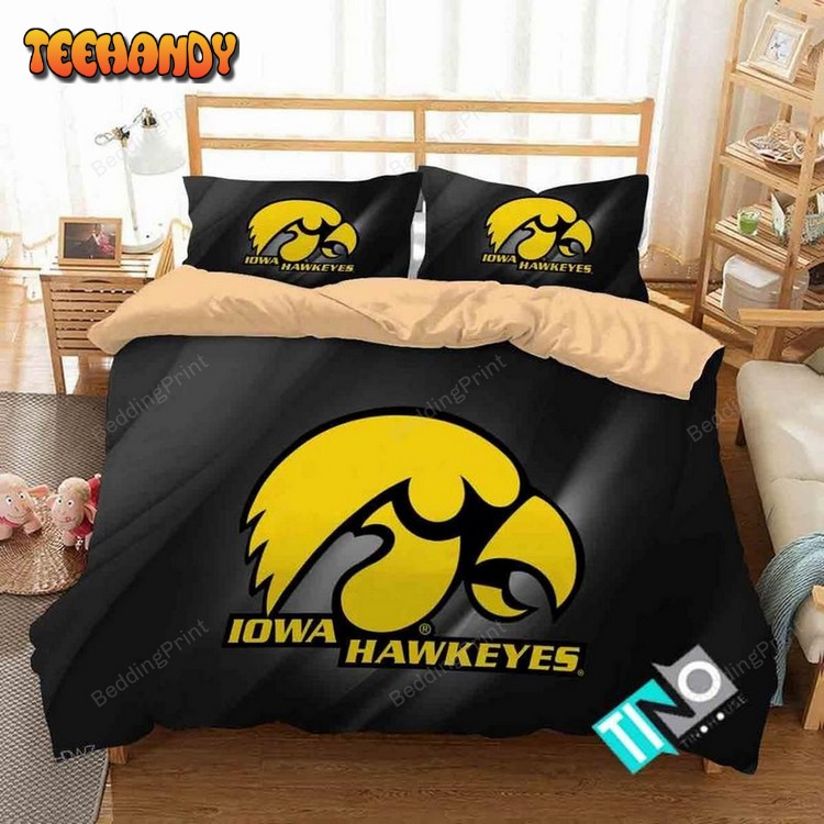 Ncaa Iowa Hawkeyes 2 Logo N 3 Duvet Cover Bedding Sets