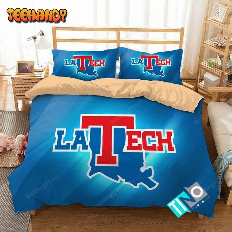 Ncaa Louisiana Tech Bulldogs Logo Bedding Set