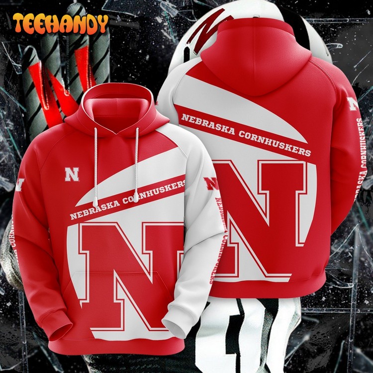 Ncaa Nebraska Cornhuskers 3D Printed Hoodie Zipper Hoodie