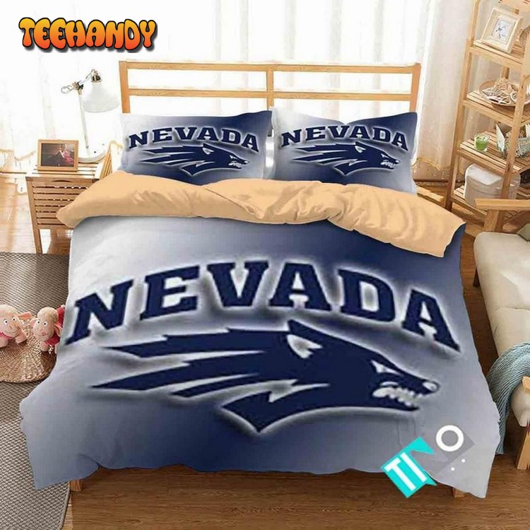 Ncaa Nevada Wolf Pack 3 Logo N 3d Duvet Cover Bedding Sets