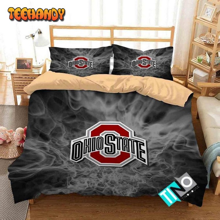 Ncaa Ohio State Buckeyes 1 Logo Duvet Cover Bedding Set