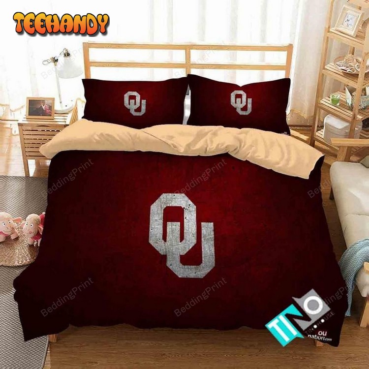 Ncaa Oklahoma Sooners 1 Logo N 3d Duvet Cover Bedding Sets