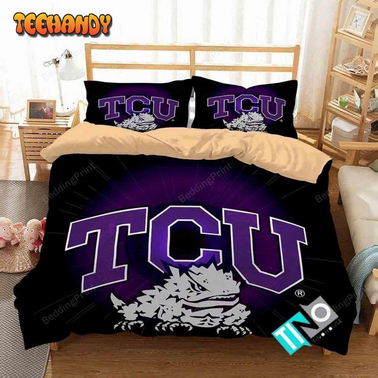 Ncaa Tcu Horned Frogs 1 Logo V 3d Duvet Cover Bedding Sets