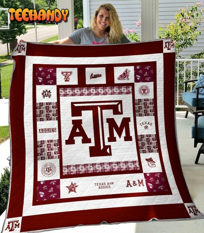 Ncaa Texas A&M Aggies Quilt Blanket Army Merch Shop