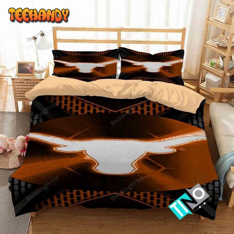 Ncaa Texas Longhorns 3 Logo D 3d Duvet Cover Bedding Sets