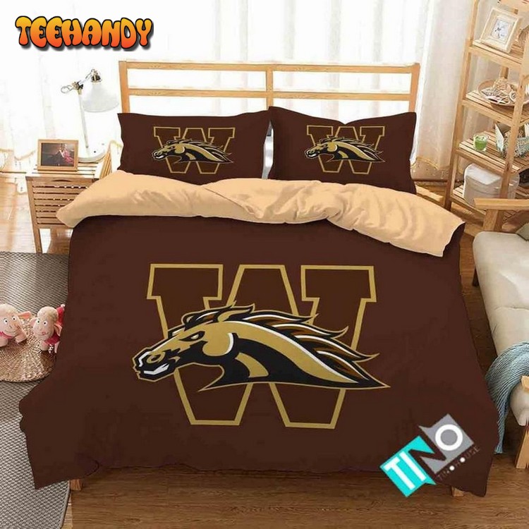 NCAA Western Michigan Broncos 1 Logo N 3D Bedding Sets