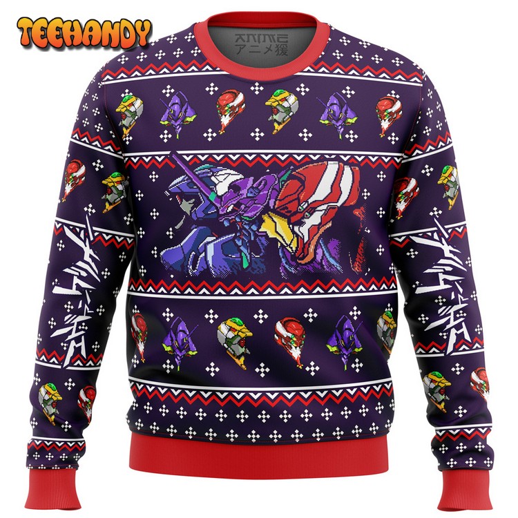 Neon Genesis Evangelion Evas Ugly Christmas Sweater