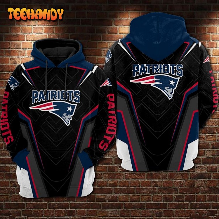 New England Patriots 3D Printed Hoodie Zipper Hoodie