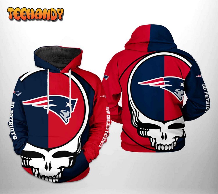 New England Patriots NFL Grateful Dead 3D Printed Hoodie