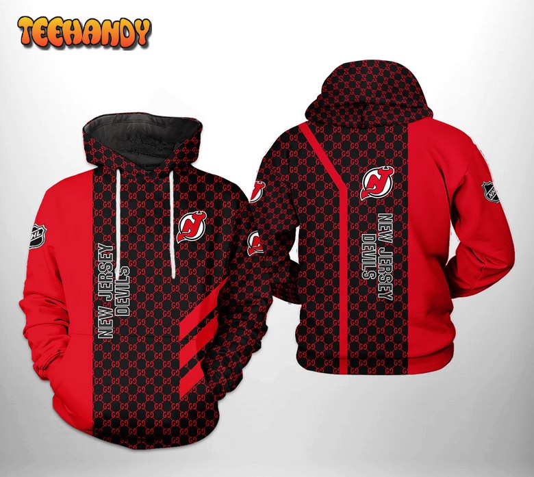 New Jersey Devils NHL 3D Printed Hoodie Zipper Hoodie