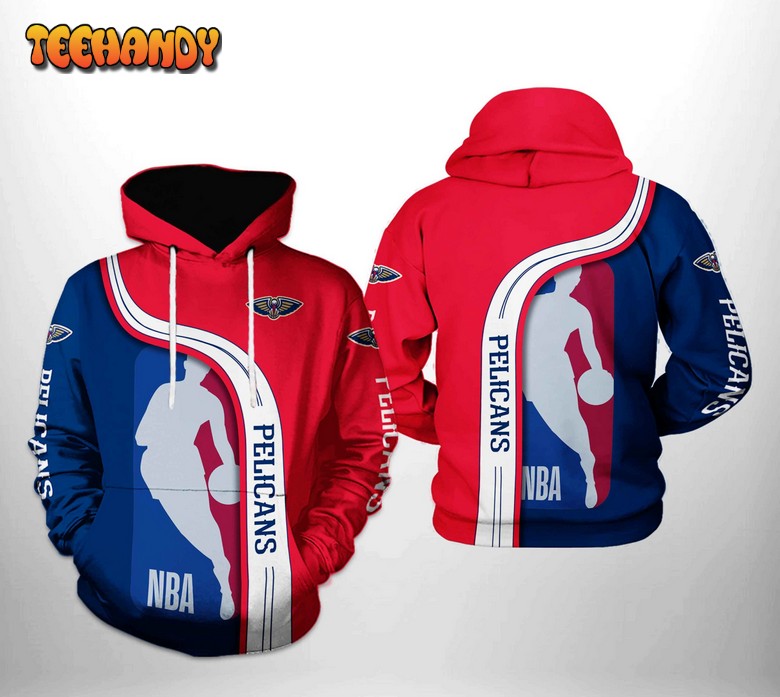 New Orleans Pelicans NBA Team 3D Printed Hoodie Zipper Hoodie