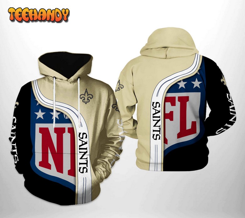 New Orleans Saints NFL Team 3D Printed Hoodie Zipper Hoodie