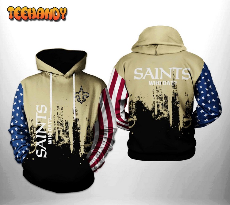 New Orleans Saints NFL Team US 3D Printed Hoodie Zipper Hoodie