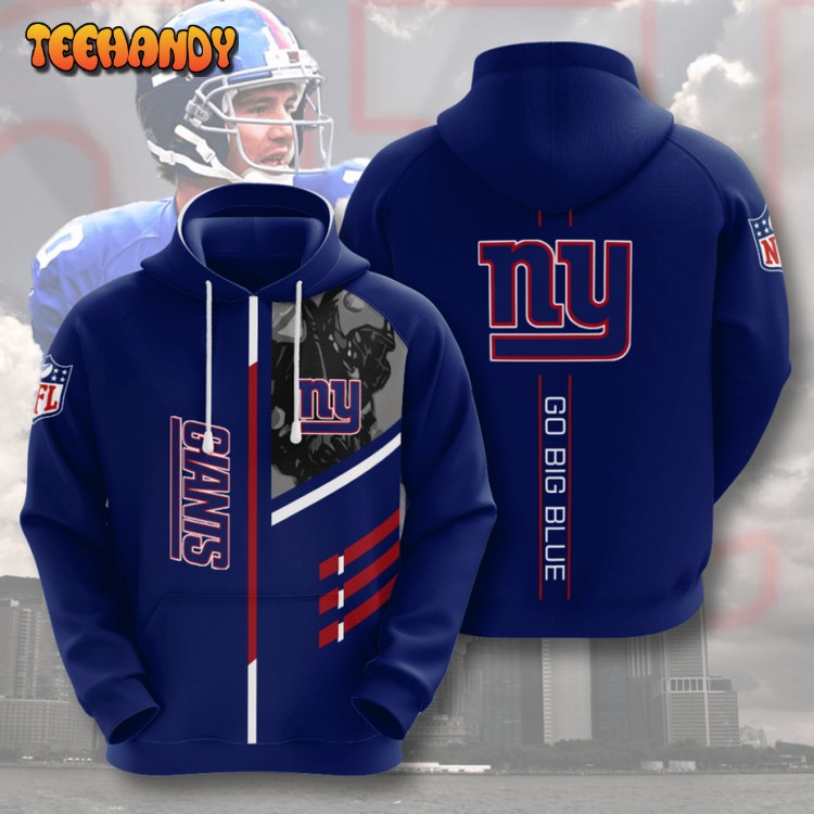 New York Giants American Football 3D Printed Hoodie Zipper Hoodie